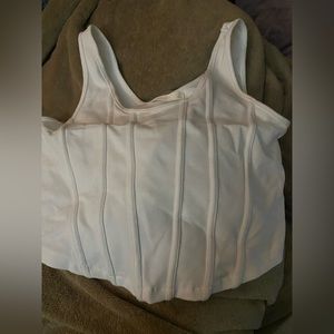 White corset top